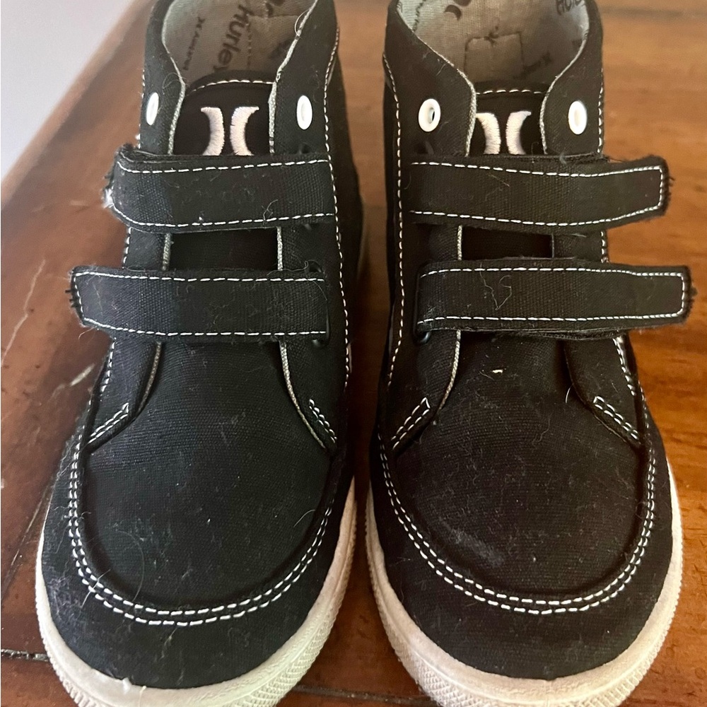 Hurley Little Boy Black Canvas Shoes Size 11